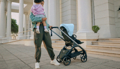 Carucior Bugaboo Dragonfly Graphite/Grey Melange - sistem unic de pliere