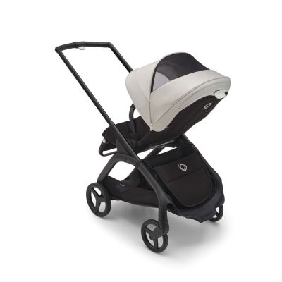 Copertina de soare carucior Bugaboo Dragonfly Misty White cu ventilatie si fereastra peekaboo