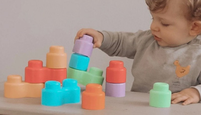 Set constructie Quercetti Momy Soft 12 piese - de la 6 luni